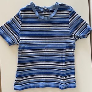 Blue Striped Brandy Melville Tee